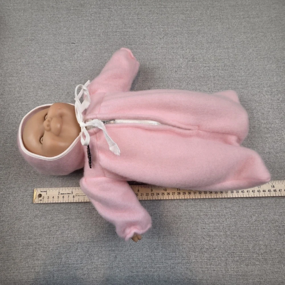 Vintage Gotz Puppe Baby Girl Doll‎ Pink Suit Brown Eyes 16